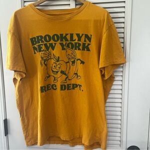 Brooklyn New York Mustard colored Graphic Tee